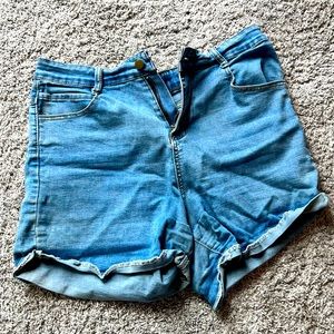 Shein high waisted jean shorts